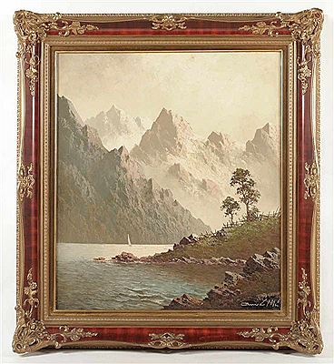 "Der Pragser Wildsee im Pustertal in den Dolomiten"