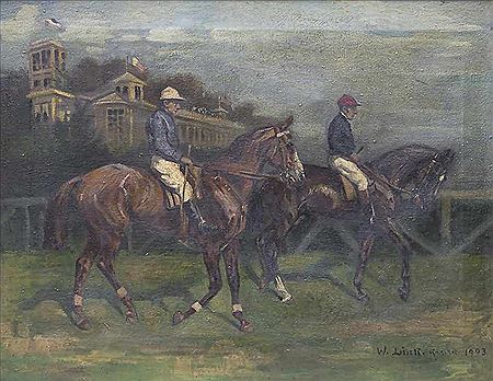 'Jockeys zu Pferd' by Wilhelm Link - Auction record, sale price, and art valuation. Compare with similar artists and explore comparable artworks.
