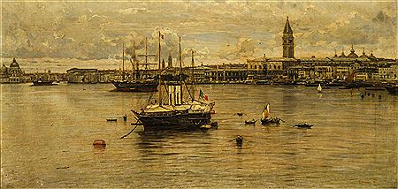 Vapori in ormeggio a Venezia