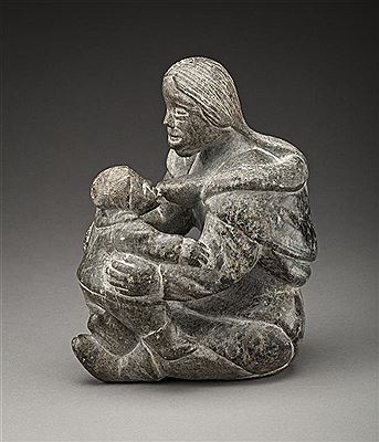Sample artwork by Audlaluk Kupirkrualuk (Born 1926), known for inuit sculpture - View similar artists and auction records
