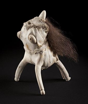 Shaman and Fish Spirit by Nick Sikkuark - Auction record, sale price, and art valuation. Compare with similar artists and explore comparable artworks.