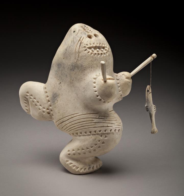 Excited Fisherman by Andy Palongayak - Auction record, sale price, and art valuation. Compare with similar artists and explore comparable artworks.