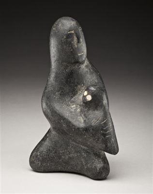 Kneeling Woman and Bird