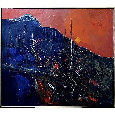 PM. SUN ALBERTA by John H Kinnear - Auction record, sale price, and art valuation. Compare with similar artists and explore comparable artworks.