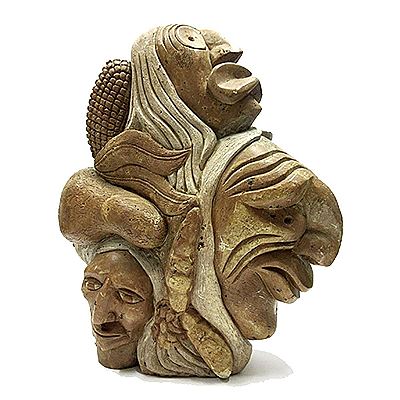 THE VISION OF HANDSOME LAKE by Jacob Ezra Thomas - Auction record, sale price, and art valuation. Compare with similar artists and explore comparable artworks.
