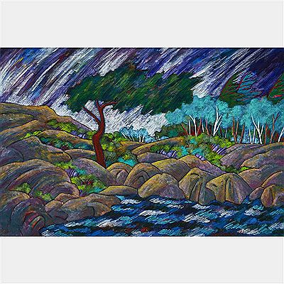 Departure - Honey Harbour by Lupe Rodriguez - Auction record, sale price, and art valuation. Compare with similar artists and explore comparable artworks.