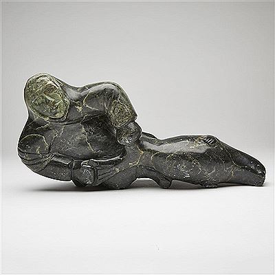 HUNTER PULLING A SEAL by Pingu Alaku - Auction record, sale price, and art valuation. Compare with similar artists and explore comparable artworks.