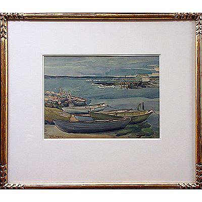 Sample artwork by Charles Goldhamer (1903 - 1985), known for painting, teaching, printmaking, commercial art, draftsman - View similar artists and auction records