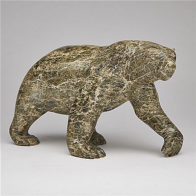 AMBLING POLAR BEAR by Tommy Takpanie Sr - Auction record, sale price, and art valuation. Compare with similar artists and explore comparable artworks.