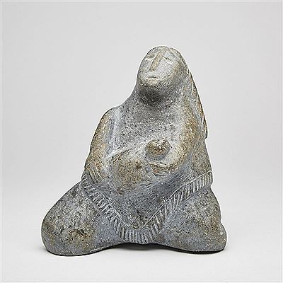 KNEELING MOTHER HOLDING CHILD