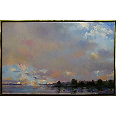 Sample artwork by Douglas Edwards (Born 1954), known for rural landscape, townscape and animal painting - View similar artists and auction records