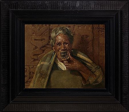 Ka Pai Te Kai Paipa, Portrait of Te Hei, A Maori Chieftainess