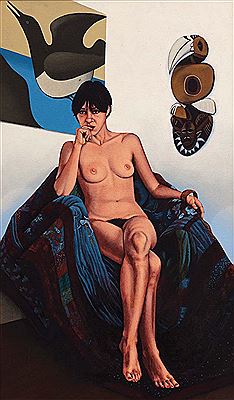 Untitled (Nude with Binney) by Mary McIntyre - Auction record, sale price, and art valuation. Compare with similar artists and explore comparable artworks.