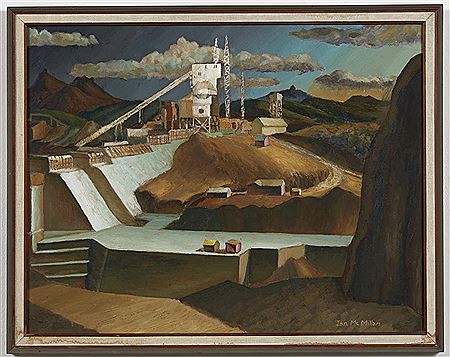 Whakamaru Dam Under Construction
