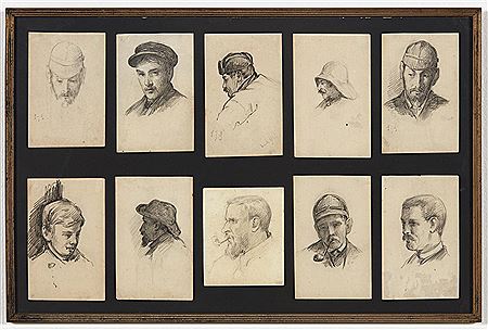 10 Pencil Drawings- Portrait Studies