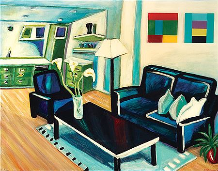 Living Room by Anne Riethmaier - Auction record, sale price, and art valuation. Compare with similar artists and explore comparable artworks.
