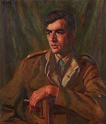 Sample artwork by Frederick Vincent Ellis (1892 - 1961), known for stained glass, etchings, lithographs, sculpture, and paintings in oil and watercolour - View similar artists and auction records