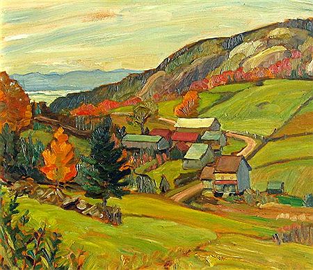 Corner of the Road, Autumn, St. Aubert, PQ