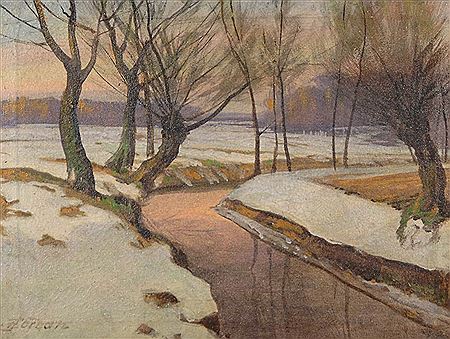 Winterliche Flusslandschaft
