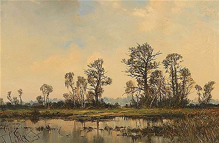 Moorlandschaft by Fritz Lattke - Auction record, sale price, and art valuation. Compare with similar artists and explore comparable artworks.