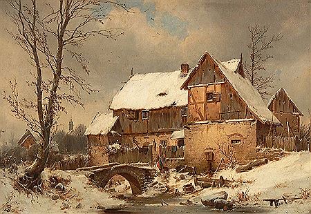 Gehöft im Winter