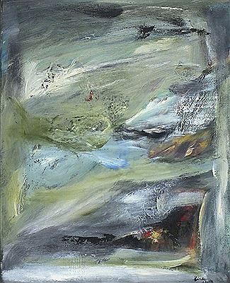 Sample artwork by Linda Slade (Born 1948), known for abstract painting - View similar artists and auction records
