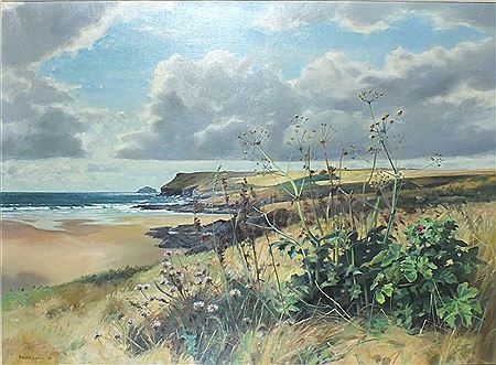 Pentire Point from New Polzeath Beach