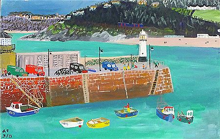 'A Calm Harbour St Ives' by Andrew Stewart Weir - Auction record, sale price, and art valuation. Compare with similar artists and explore comparable artworks.