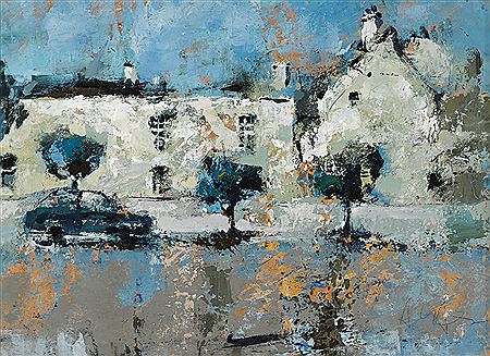 STREET SCENE by Andrew Hood - Auction record, sale price, and art valuation. Compare with similar artists and explore comparable artworks.