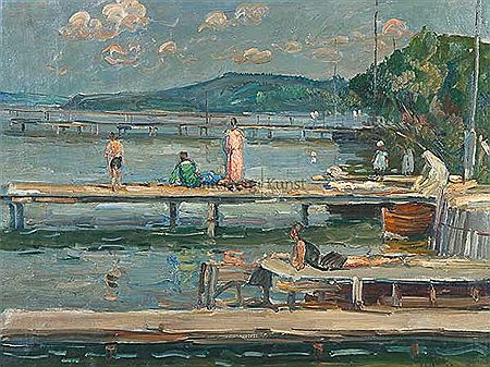 „Badeplatz am Starnberger See“.