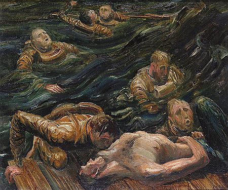 Sample artwork by Raymond James Coxon (1896 - 1997), known for painter, mural artist, printmaker - View similar artists and auction records