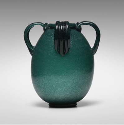 Rare and Important Pulegoso vase, model 3120