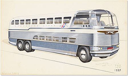 Grayhound Bus by Raymond Loewy - Auction record, sale price, and art valuation. Compare with similar artists and explore comparable artworks.