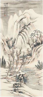 VISITING MONK THROUGH SNOW