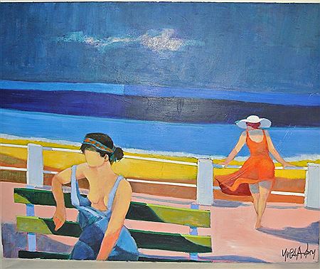 Femmes devant la mer