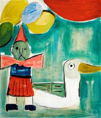 Ente und Bär by Gian Casty - Auction record, sale price, and art valuation. Compare with similar artists and explore comparable artworks.
