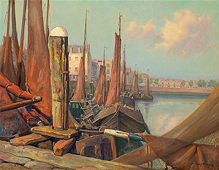'Havengezicht Vlissingen' by Louis Heymans - Auction record, sale price, and art valuation. Compare with similar artists and explore comparable artworks.