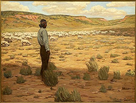 "When All Is Peaceful" Navajo Herder #6"