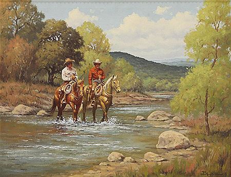 River Crossing by Bettie Haller - Auction record, sale price, and art valuation. Compare with similar artists and explore comparable artworks.
