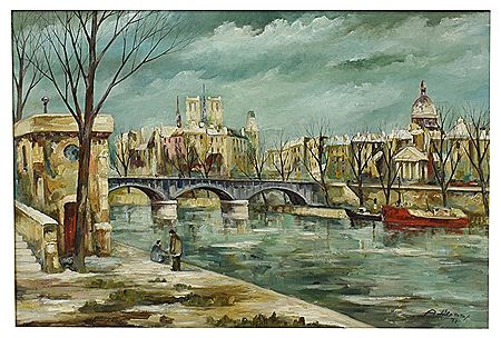 "Bord de Seine, Quai du Louvre, Paris"