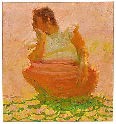 Sample artwork by John Asaro (Born 1937), known for figure, genre, landscape, floral - View similar artists and auction records