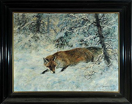 Fuchs im Winterwald