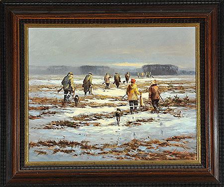 Sample artwork by Walter Rohrbach (1939 - 2021), known for impressionist landscape, snowscene, still life, birds and wild animal painting - View similar artists and auction records