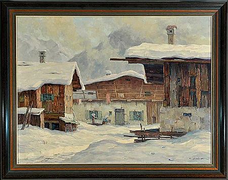 Sample artwork by Hermann Gabler (1908 - 1977), known for landscape painting - View similar artists and auction records