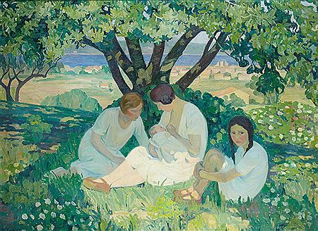 In the shadow of the oak on the heights of Saint Tropez