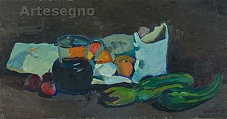 Sample artwork by Renzo Tubaro (1925 - 2002), known for painting - View similar artists and auction records
