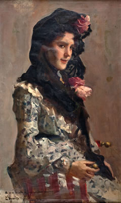 Dama con mantilla