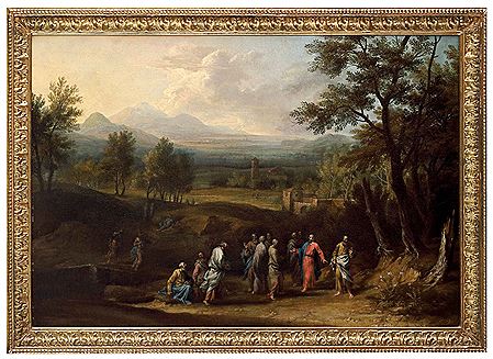 Landscape with Christ among the apostles