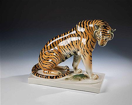 Sitzender Tiger