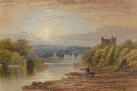 "Bywell Castle and remains of Roman bridge" by Thomas Harper - Auction record, sale price, and art valuation. Compare with similar artists and explore comparable artworks.